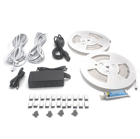 PROSAUNAS Sauna Accessories Universal Sauna Light Kit with Two 10-Ft Flexible LED Strips