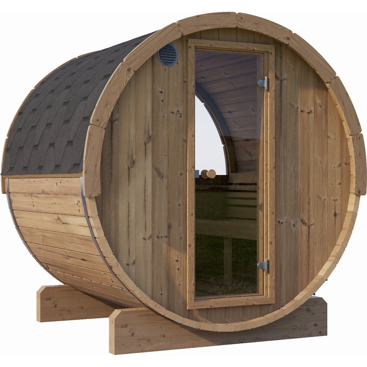 SaunaLife Sauna SaunaLife E7W Sauna Barrel with Window - 4 Person