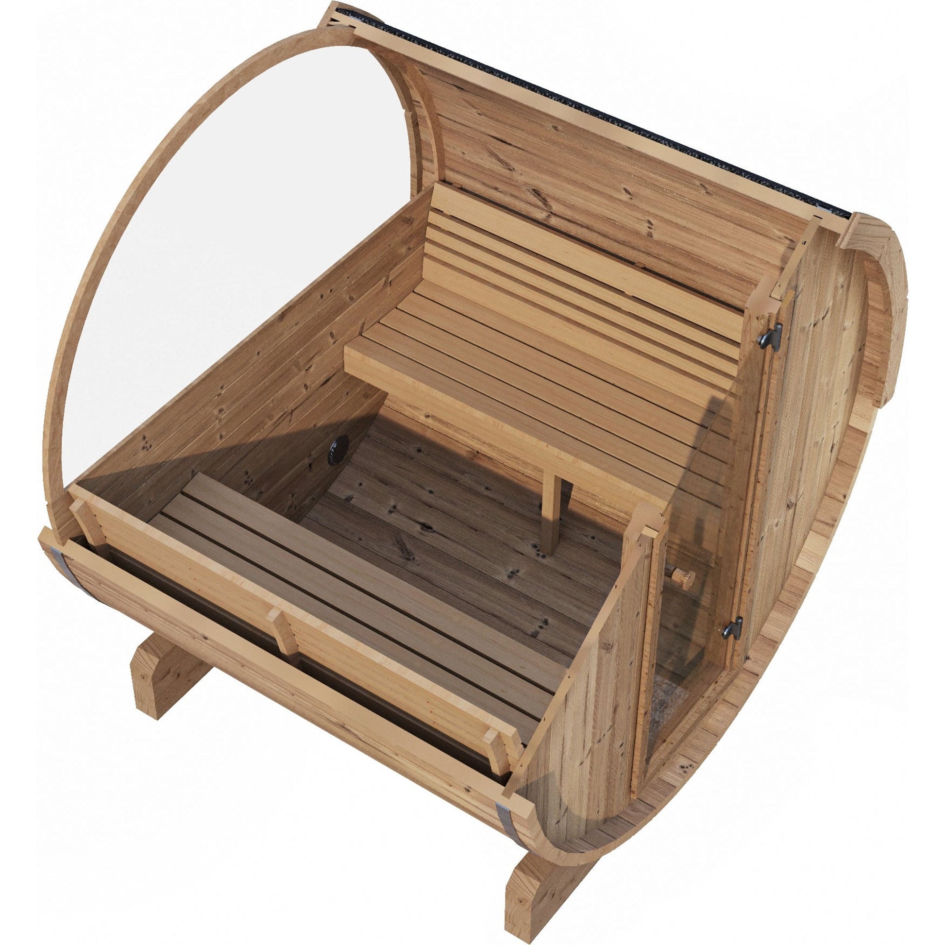 SaunaLife Sauna SaunaLife E7W Sauna Barrel with Window - 4 Person