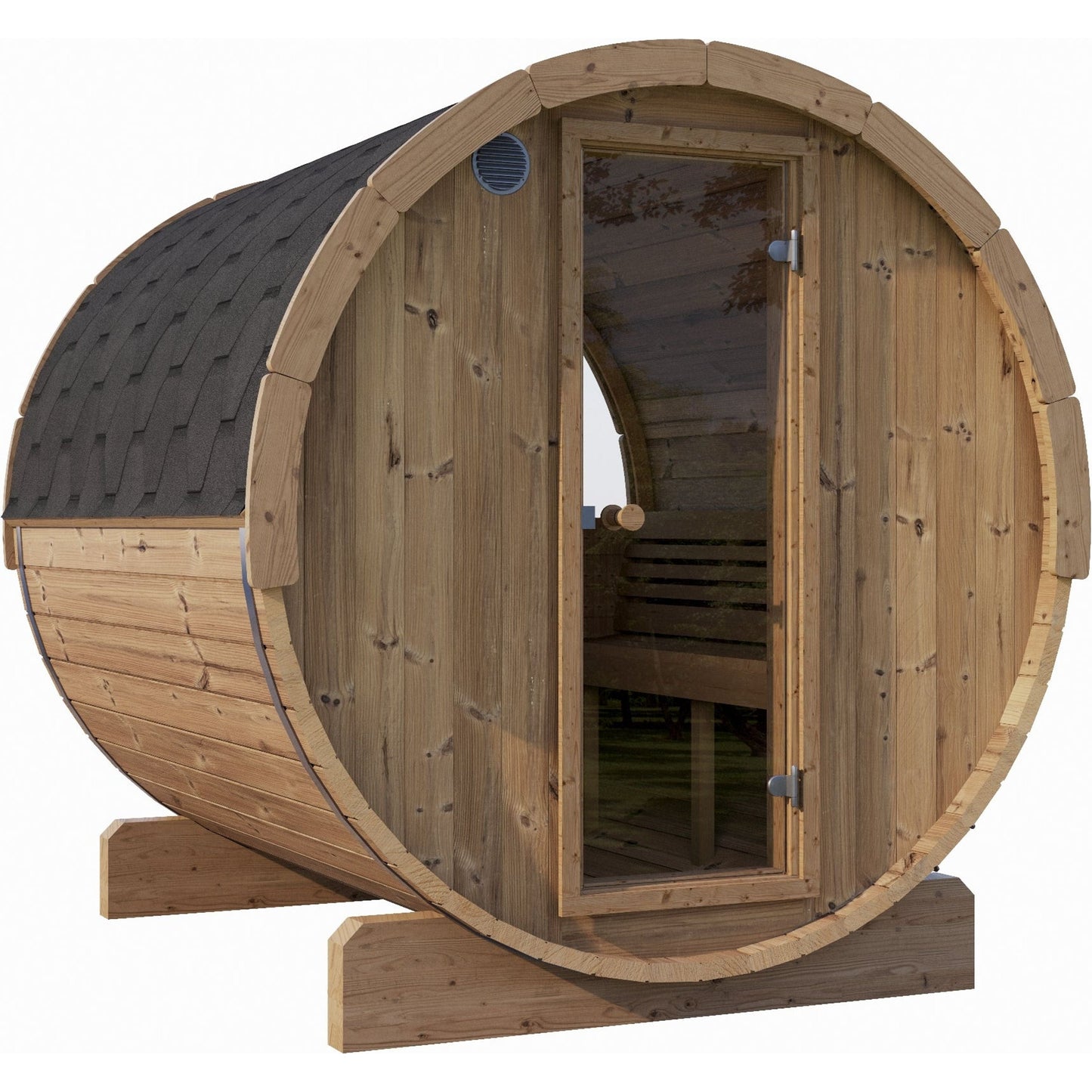 SaunaLife Sauna SaunaLife E8W Sauna Barrel-Window - 6 Person