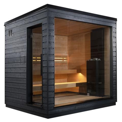 SaunaLife Sauna SaunaLife G6 with No Heater SaunaLife G6 Pre-Assembled Outdoor Home Sauna - 5 Person