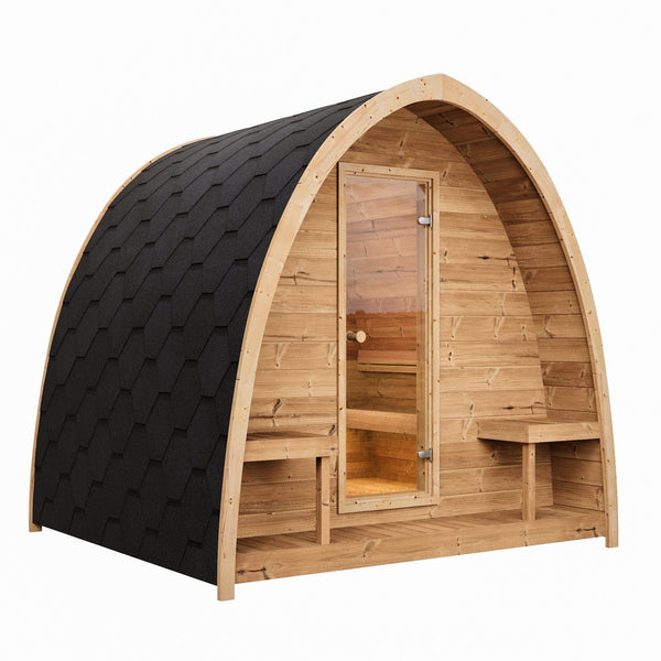 SaunaLife Traditional Sauna SaunaLife G3 Outdoor Home Sauna Kit - 4 Person